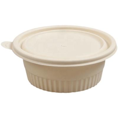 China Microvavable Disposable Biodegradable Plastic Salad Bowl With Lid Soup Bowl Noodles for sale