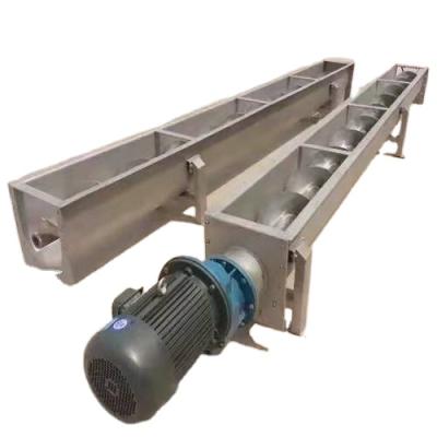 China Heat Resistant Stainless Steel Bowl U Type Bowl Screw Conveyor For Wet Sand Coal Cement for sale