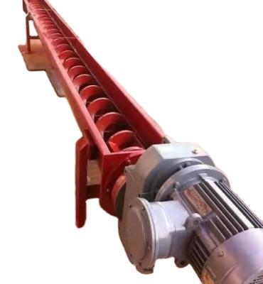 China Stainless Steel Heat Resistant Hopper Powder Concrete Mud Screw Conveyor Machine for sale