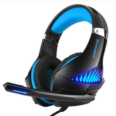 China Kotion H-2 Portable Gaming Headset 3.5mm USB LED ODM ODM Studio Music Gamer Stereo Earphones With Mic PC Wired Earphone For XBOX PS4 PS5 for sale