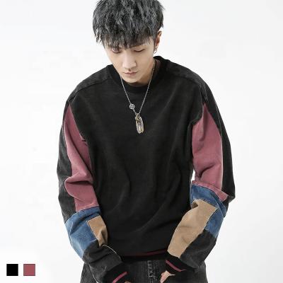 China Viable Men's Clothing Autumn And Winter Street Round Neck Sweater Wrap Sweater Long for sale