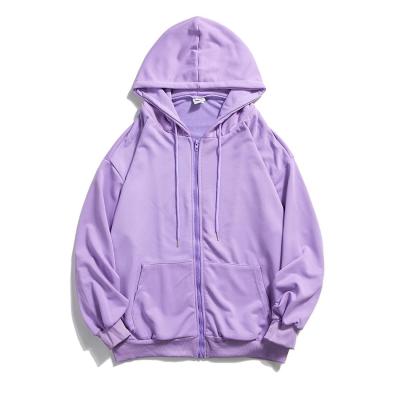 China The Section Terry Zipper Custom Men's Autumn And Winter Fleece Breathable Hoodie Thick Heavy Solid Color for sale