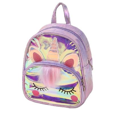 China Wholesale Waterproof Cute Fashion Unicorn Glitter Party Mini Backpack Kids Bag TPU School Toddler Bagpack Bags For Girls Gift for sale