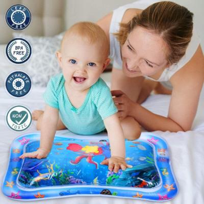 China Wholesale Inflatable Mat Toy Wholesale Inflatable PVC Octopus Water Tapping Cushion Tapping Water Cushion Baby Educational Soft Toy for sale