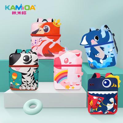 China KAMIDA Waterproof High Quality Kids Bookbag Bagpack School Bags Toddler Animal Backpack Tiger Square Mochila Escolares Dinosaur for sale