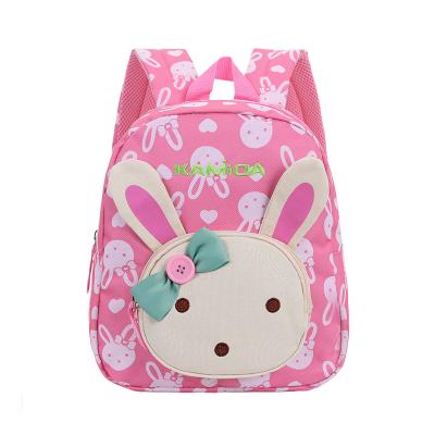 China China Hot Sale Cartoon Rabbit Polyester Girls Schoolbags Waterproof Toddler Kids Backpack For Kindergarten Preschool for sale