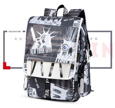 China Fashionable New Product Travel NYC Canvas Rucksack Backpack Waterproof for sale