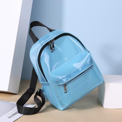 China China Waterproof 2021 NEW Design Fashion Shopping Bagpack Girls See Bags PVC Transparent Clear Mini Backpack for sale