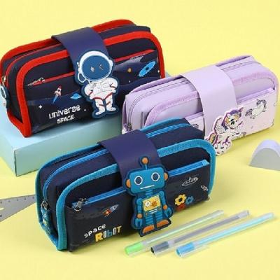 China Latest\fasion\2021 Popular NEW Design Cartoon Penbag Pencil Case School Detachable Separate Pockets Cartuchera Stationery for sale