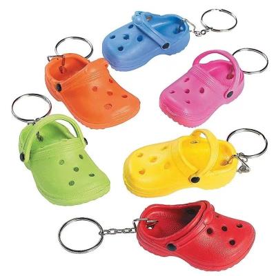 China Kawaii 3D Mini Hole EVA Foam Lovely Plastic Hole Sandal Slipper Beach Shoe Colorful Cute Colorful Chained Head Kawaii Toy for sale