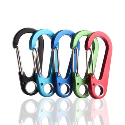 China Multifunctional Portable Stainless Steel Spring Main Chain Mountaineering Clip Eco-friendly Outdoor Hiking and Climbing Backpack for sale