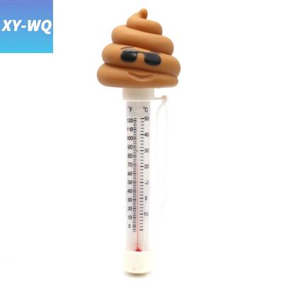 China Large Size PVC/ABS XY-WQ Poo Style Pool Thermometer Easy Reading For Water Temperature for sale