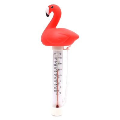 China PVC/ABS XY-WQ Large Size Flamingo Style Swimming Pool Thermometer Easy Reading For Water Temperature for sale