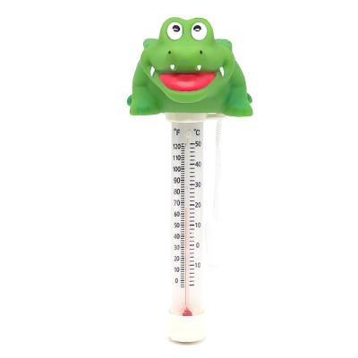 China PVC/ABS XY-WQ Alligator Style Swimming Pool Thermometer Large Size Easy Reading For Water Temperature for sale