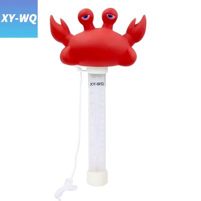 China PVC/ABS Amazone XY-WQ Hot Crab Pool Thermometer with String for sale