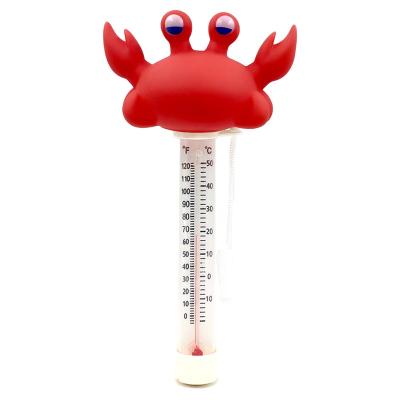 China PVC/ABS XY-WQ Amazon Hot Crab Pool Thermometer with String Baby Pool Thermometer for sale