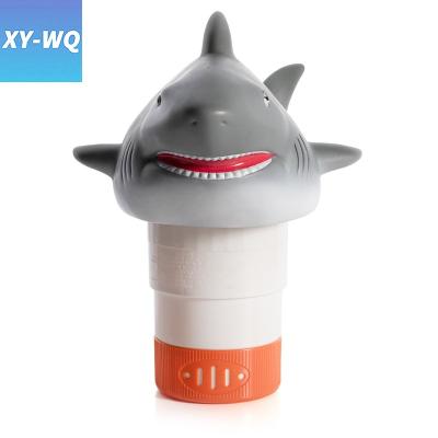 China PVC/ABS/PP XY-WQ Amazon Shark Style Swimming Pool Chlorine Dispenser Floating Basket Fits Up To 3 Inch Labels For Pool And Hot Tub for sale