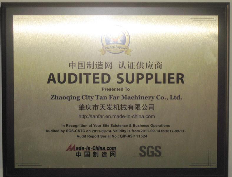 Audited Supplier - Tan Far Engineering & Development Co. , Ltd.