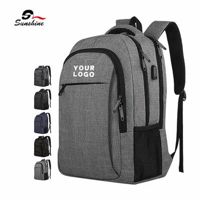 China With USB Laptop Backpack Travel Laptop Backpack Durable Waterproof Business School Laptop Bag for sale