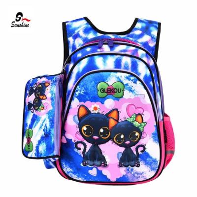 China Fashion Student Cartoon Schoolbags Backpack waterproof schoolbag, schoolbag with original cartoon character design for sale