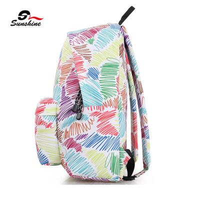 China The Korean men's and women's large capacity travel bag fashion backpack female Korean female backpack waterproof schoolbag for sale