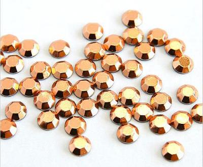 China Flatback Fix Stud Matte Lt .purple dome rhinestuds hot iron on half beads nickel free for sale