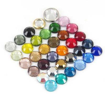 China Flatback Hotfix Rhinestone Grade Flat Back Around AB Rhinestones For Bags, Garment, Nail Art, Shoes, Diy for sale