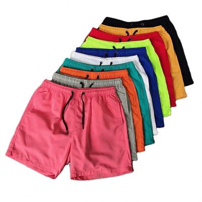 China Anti-Wrinkle 2021 10 Colors Summer Mens Surf Board White Beach Shorts Mens Boardshorts Wholesale for sale