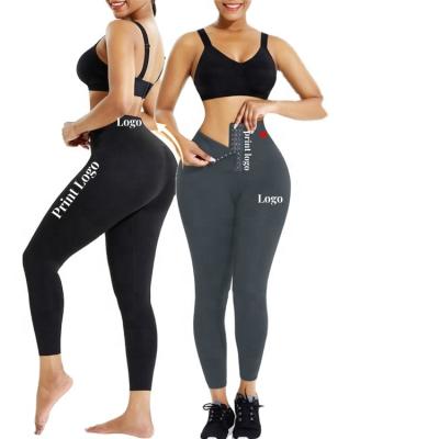 China Hot Selling High Quality Antibacterial 2 in 1 Tummy Tummy High Waist Trimmer Trainer Slimming Sport Women Shapewear Leggings Butt Lifter for sale