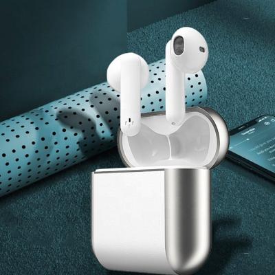 China Perfect Mini 2021 Noise Canceling TWS 5.0 True Stereo Waterproof In-Ear Earbuds Wireless Earphone With Microphone Charger Leather Box for sale