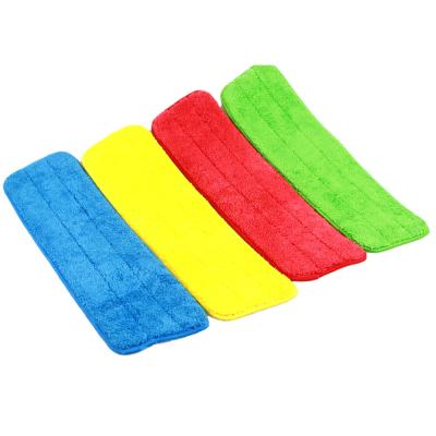 China Sustainable Economy Microfiber Mop Pad With Hook And Loop Fastener For Dry Mopping for sale