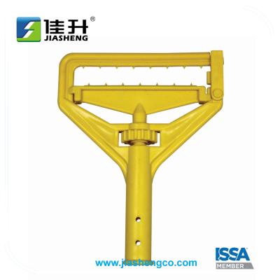 China Viable side load metal main broom handle plastic broom quick change holder wet broom clamp for sale