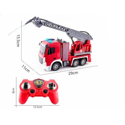 China Remote Control RC Hobby 2.4G 8 Channel Firetruck Car Engineer Toy With Spray Water Lights for sale