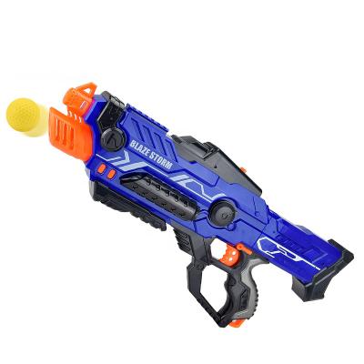 China Gun Toy With Big Bo Bullets Plastic Soft Bullet Gun Soft Yellow Foam Bullet Ball Toys Gun For Boys Children for sale