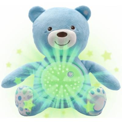 China Starry Sky Washable Baby Calm Bear Toy Electric Starry Sky Washable Soothing Plush Stuffed Baby Calm Soothing Bear Plush Stuffed Toy With Projector Night Light 35CM Christmas for sale