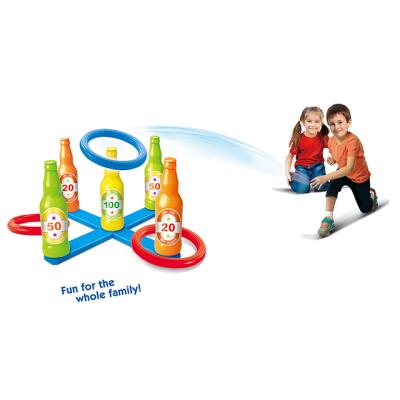 China Plastic Ring Toss Drinking Beer Bottle Game Set Garden Backyard Outdoor Toys For Kids Baby 88Y1806S for sale