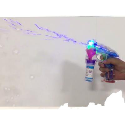 China Plastic Electric Ignition LED Bubble Water Gun Plastic Automatic Transparent Blaster In Toys For Kids Backyard Outdoor Games China for sale