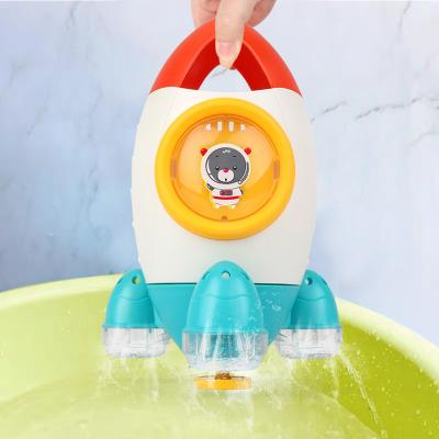 China Bath Toy ABS Plastic Bath Toys Eco-Friendly Toy Cute Animals Gift Baby Bath Tub Shower Toxic Non Winding Rocket Toddlers Children for sale