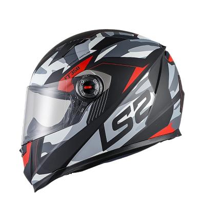 China Hot Full Face Motocycle Helmet Waterproof Road Motorcycle Helmet Cool Racing Protective Scooter for sale