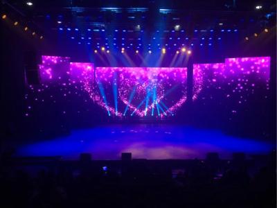 China Advertising Stage Background Led Screen 4.81mm Pixel Pitch With Adjustable Curve for sale