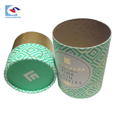 China Custom Handmade Flower Tea Packaging Cylinder Custom Box For Chinese Tea Packaging for sale