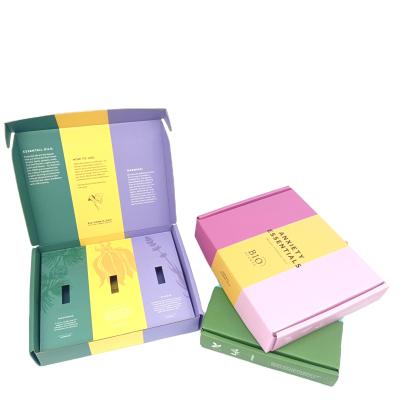 China Free Sample Recyclable Essential Oils Recyclable Paper Packaging Boxes Custom Design for sale