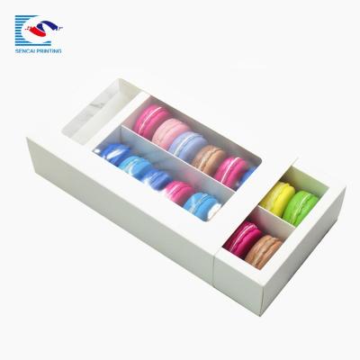 China Recyclable Recyclable Cheap Custom Printed Macaron Packing Box for sale