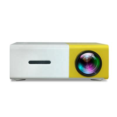 China Short Throw Amazon Home Projector LCD 30000 Hours Life Mini 3D 4K Proyectors Projector Time Game YG300 Yellow for sale