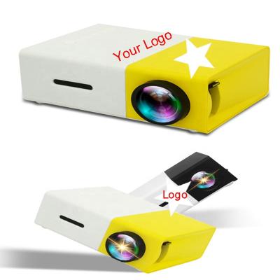 China Christmas Throw YG300 Proyector Home Outdoor Kids Projectors Full HD Lumens Short Yellow PC Projector Small 3D 1080p for sale