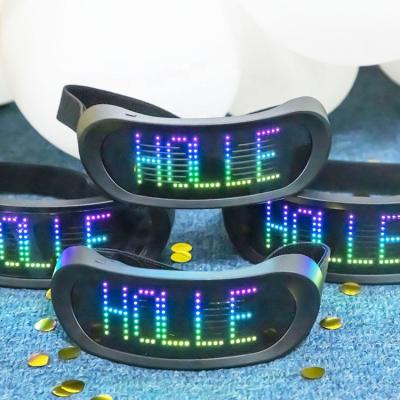 China 2022 Halloween Xmas Cosplay Music Party Dropshipping Amazon Happy New Year Party Glasses Customized LED Party Glasses for sale