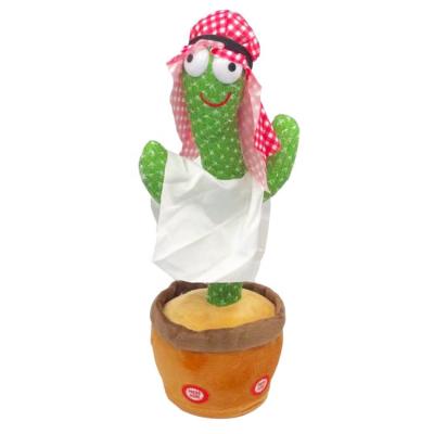 China Kids/Boy/Girl/Baby Singing Dance Recording Arabic Cactus 120 Songs Soft Plush Children's Toys Dancing Cactus for sale