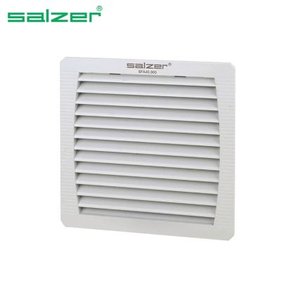 China Construction Material Shops SALZER SFA40.000 Dimension 252X252mm Industrial Plastic Dust Fan Filter Exhaust Air Ventilation Fan Filter Panel Bracket for sale