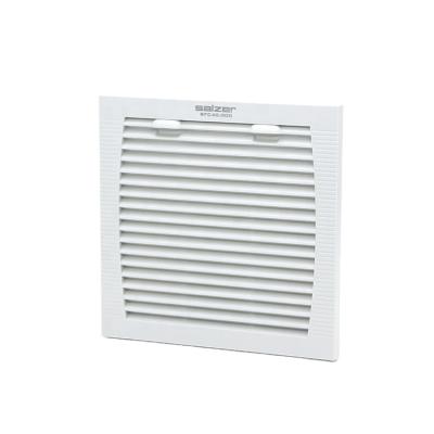 China Construction Material Shops SALZER SFC40.000 Dimension 258X258mm Panel Mount IP54 Air Ventilation Fan Filter Industrial Dust Filter for sale