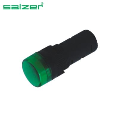 China LED Controller Salzer CE PL16-16E Signal Light Pilot Lamp Ignition, Signal Light Dia.16mm 400VAC for sale